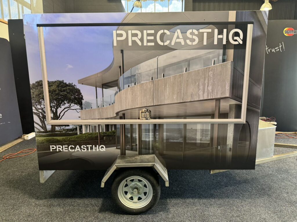 Box trailer with a full side photo print